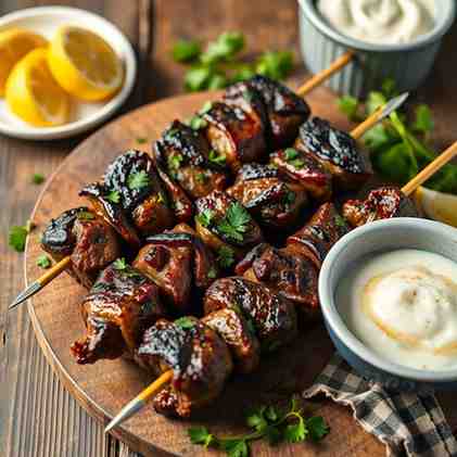 Juicy Israeli Beef Skewers - Kosher Dinner Recipe